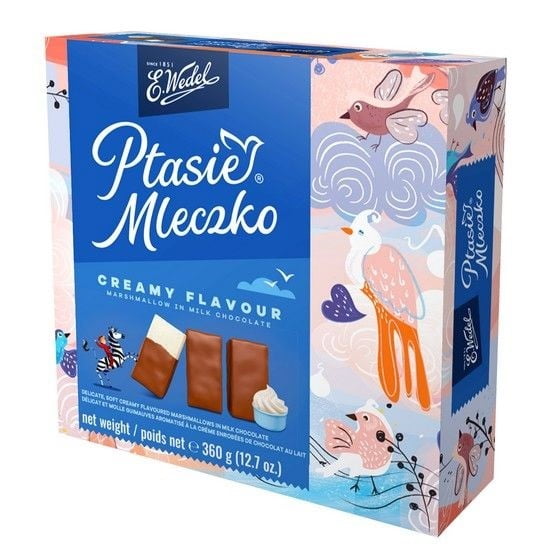 Guimauves Crémeuses Wedel en Chocolat au Lait, 340 g