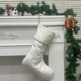 thumbnail image 5 of Xuniizn Christmas Stockings Bulk, Assorted Festive Xmas Stockings for Fireplace Mantel Decor, Traditional Holiday Ornaments, Christmas Decorations for Home, Polyester, White, 5 of 7