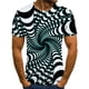 thumbnail image 1 of Blusa de manga corta con estampado de cuello redondo para hombre Pompotops oipoqjl5971, 1 of 2