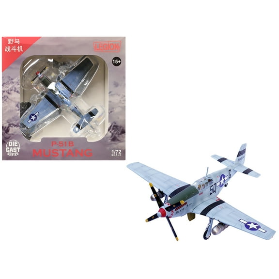 North American P-51B Mustang Aircraft "Bonny Bea" (1944) US Army Air Forces 1/72 Diecast Model by Legion