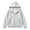 C379 Grey, variant on CONZONE Womens Oversized Polka Dot Hoodies Long Sleeve Zip Up Hooded Sweatshirts for Women Drawstring Fall Winter Pullover Tops with Pocket