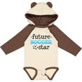 thumbnail image 3 of Inktastic Future Soccer Star Boys Long Sleeve Baby Bodysuit, 3 of 5