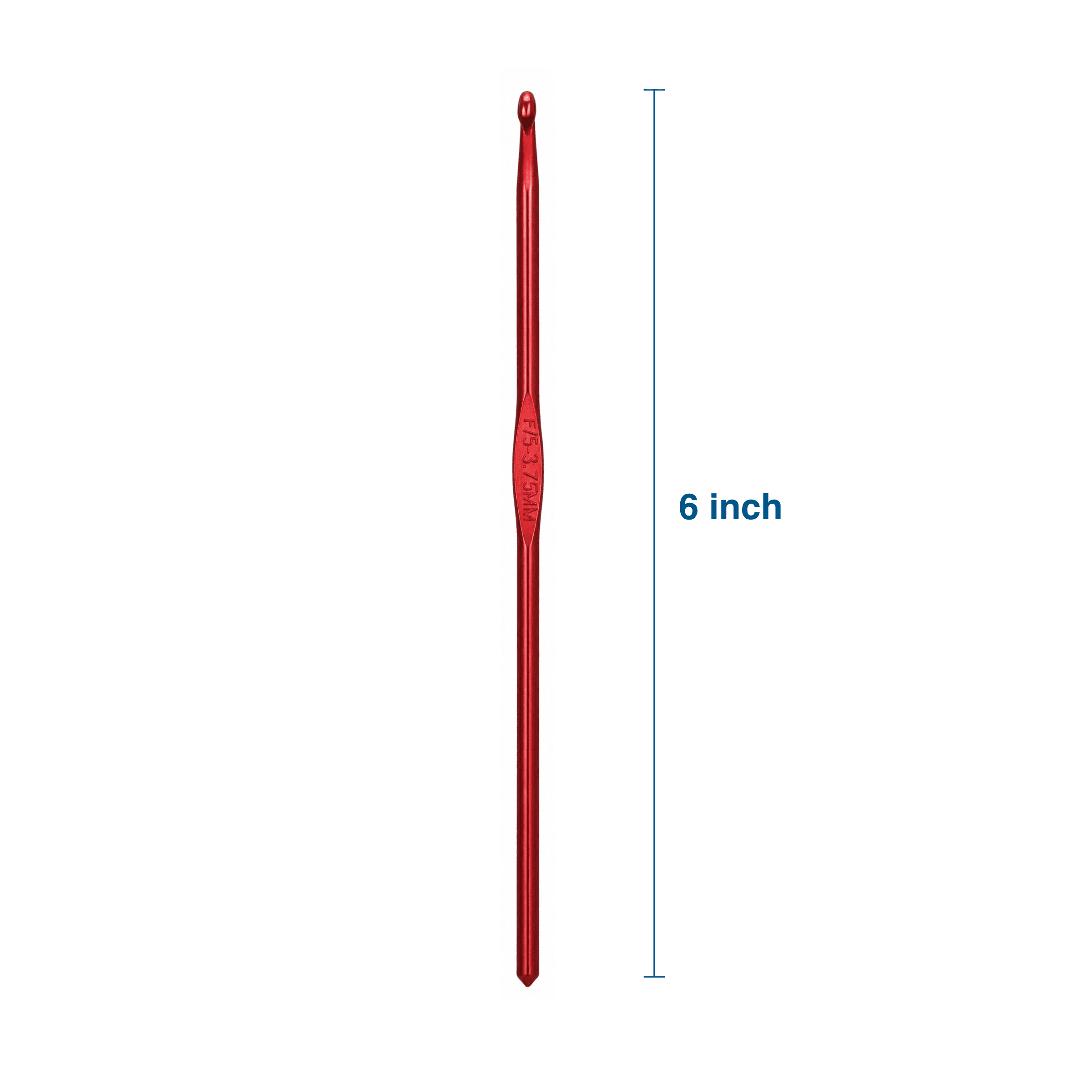 Hello Hobby Aluminum Crochet Hook, Size F, 3.75 mm