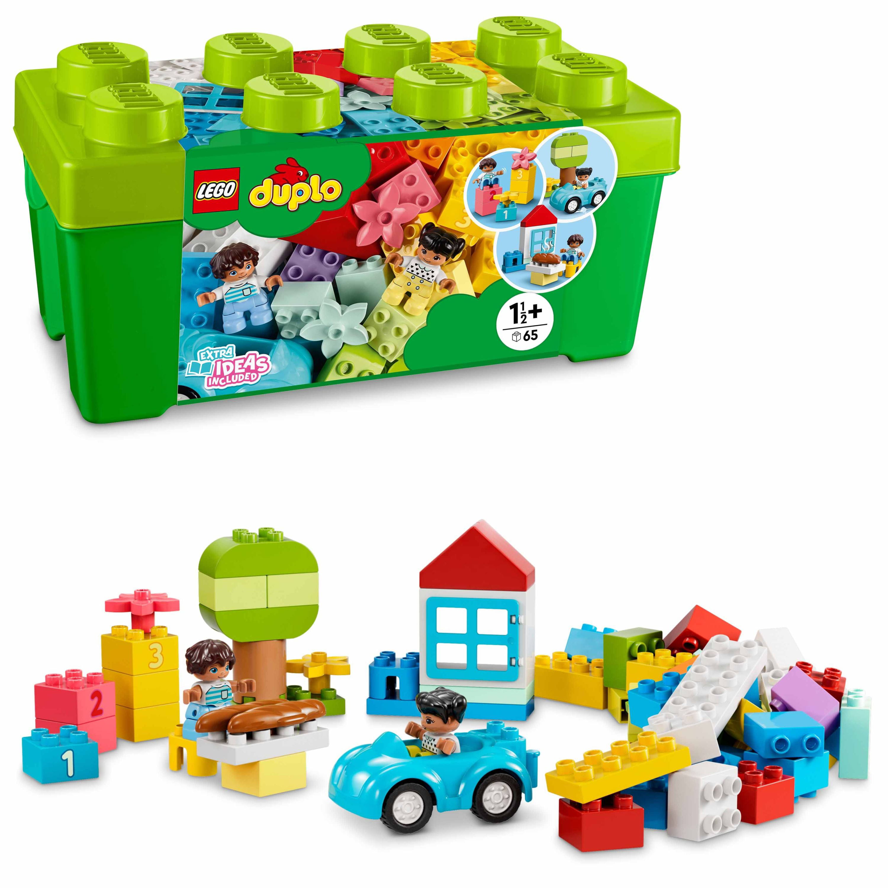 2 Lego Duplo Bricks 2 X 6 X 1 dark green 