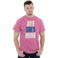 thumbnail image 3 of Aye She Mine Boyfriend Girlfriend Men's Graphic T Shirt Tees Brisco Brands S, 3 of 5