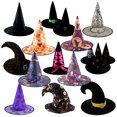 thumbnail image 3 of Prom performance props party hat witch hat pumpkin hat black pointed skull birthday gift (random color) M01, 3 of 3