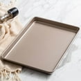 thumbnail image 3 of thinsony Champagne Gold Home Oven Biscuit Baking Tray 12.8 Inch Compatible, 3 of 7