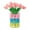 Watermelon Red, variant on Easter Bunny & Tulips Floral Arrangement Kit with 15 Stems, Vase and 60 High Elastic PU Sponge Rabbits for DIY Stamp Flower Decor, Party Centerpiece and Home Display (156字符)