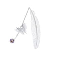 thumbnail image 5 of Marcapáginas de plumas de metal clásico de estilo chino, lindo material de latón, mariposa, flor eterna, regalos de papelería creativos, 5 of 5