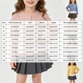 thumbnail image 4 of WUANDIXFA Toddler Kids Little Girls Long Sleeve Top Blouse 1-12 Years Ruffled Hem T-Shirt Fall Casual Princess Clothes,Pink,18-24 Months, 4 of 6