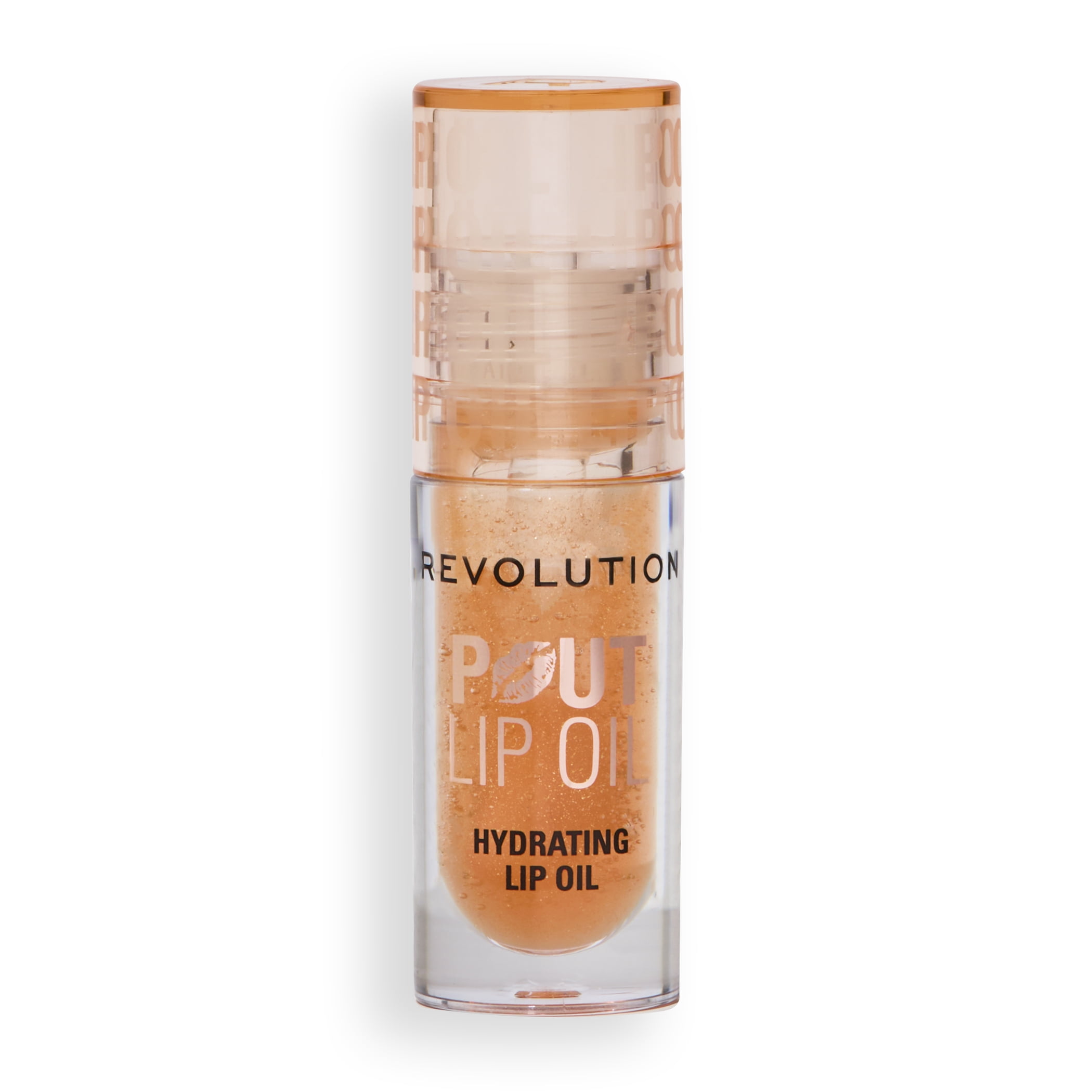 Revolution Pout High-Shine Lip Oil with Vitamin E, Honey Shimmer