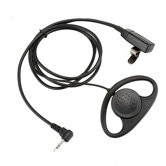 Radio Headset, D Shape Earpiece Multifunctional Compatibility with PTT Button for Motorola Radios