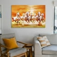 thumbnail image 6 of Seven Lucky Running Wild Horses Canvas Poster Artworks Picture Print Poster Wall Art Painting Canvas Gift Decor Home Posters Decorative 16x24inch(40x60cm), 6 of 6