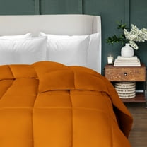 Superior Solid Comforter Down Alternative Bedding, Full/Queen, Dusty Orange