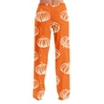 thumbnail image 6 of QWKLEAJ Halloween Pajama Pants Women Loose Fit Elastic Waist Lounge Pants Holiday Party Sleepwear Casual Home Trousers Novelty Print Long Bottoms Comfy Loungewear Festive Nightwear, 6 of 9