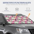 thumbnail image 4 of Balery 2 Piece Orchids Flowers Car Windshield Sun Shade|Foldable Front Windshield Shade for Car Front Window for Most Sedans SUV Truck-Large, 4 of 7