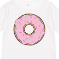 thumbnail image 4 of Inktastic Pink Donut with Sprinkles Boys or Girls Long Sleeve Toddler T-Shirt, 4 of 5