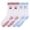 Pink Cherry & Blue Martini, variant on 4 Pairs Women Pilates Socks with Grips Grippy Yoga Ballet Barre Hospital Gym Athletic Socks