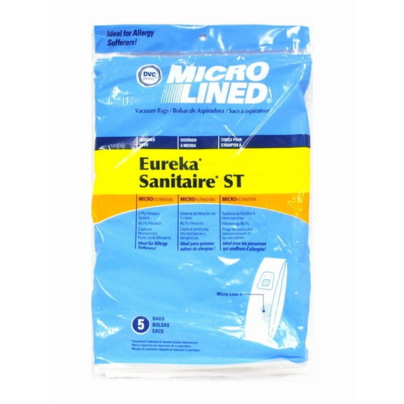 DVC Eureka Sanitaire ST Microlined Paper Vacuum Bags 5 Pack