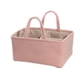 thumbnail image 2 of Baby Diaper Caddy Organizer Nursery Storage Basket Large Capacity Diaper Organizer with Adjustable Divider for Baby Essentials Wipes Toys, 2 of 8