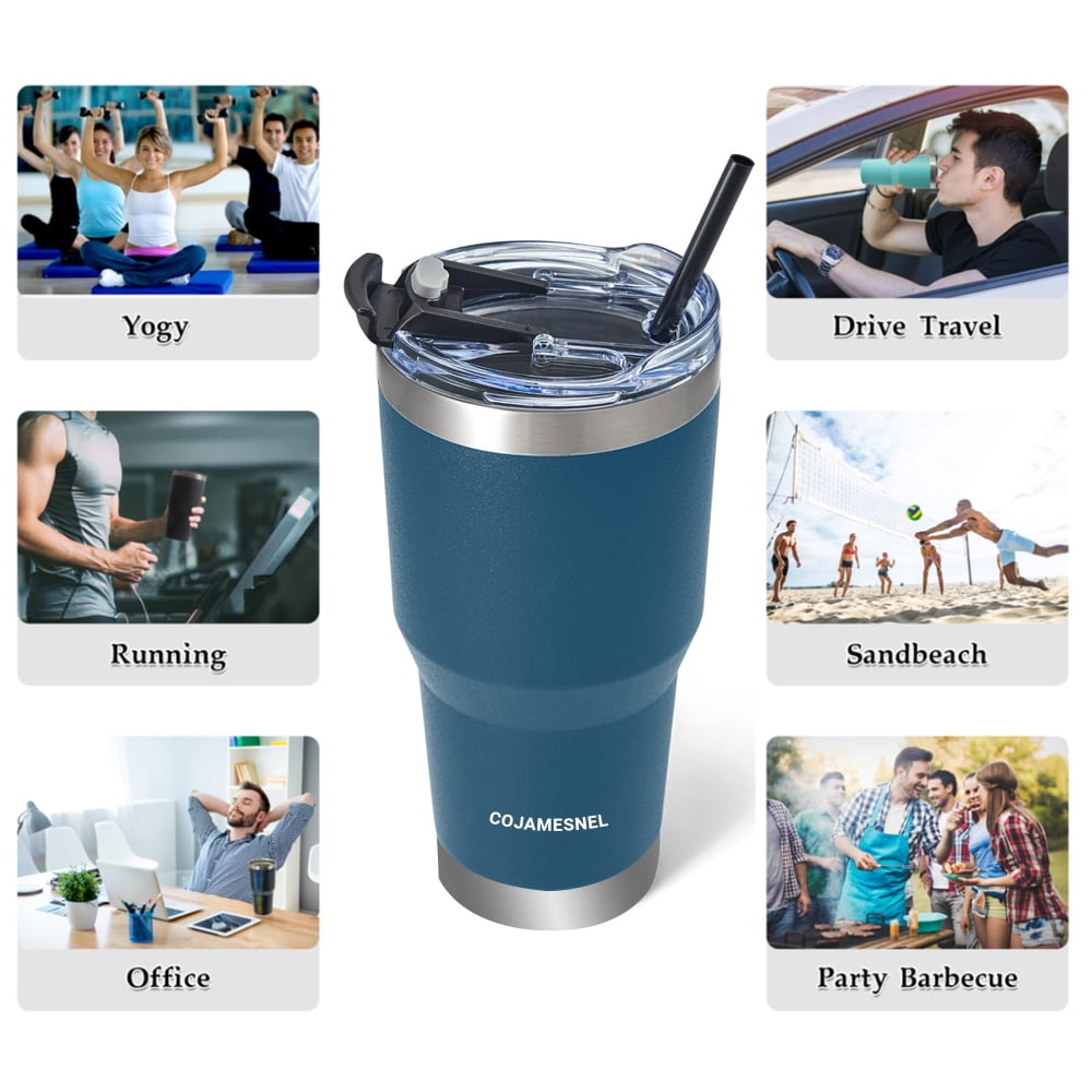 Zephyr Canyon 24oz Double Wall Plastic Tumblers with Lids and Straws |  Large Classic Travel Tumbler …See more Zephyr Canyon 24oz Double Wall  Plastic