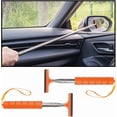 thumbnail image 1 of Yazoeia 2PCS Car Side Mirror Squeegee, Retractable Auto Rearview Mirror Wiper, All-Purpose Window Squeegee for Cleaning Shower Glass Door, Vehicle Accessories Universal for SUV Truck CJC912-116391, 1 of 6