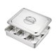 thumbnail image 2 of Juego de calentador de alimentos, bandeja para calentar alimentos, comedor, cocina inoxidable, servidor de buffet, 6 compartimentos, 2 of 9