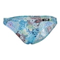 thumbnail image 4 of Bragas sexys de encaje floral transparente para hombre, ropa interior de tiro bajo XL Azul, 4 of 7