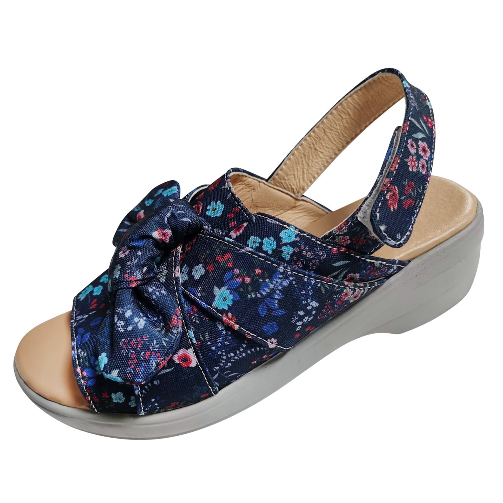 adviicd Platform Sandals for Womens Summer Sandals Shoes Womens Knot ...