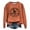 Orange, variant on Wdgfv Sweatshirt Women Halloween Crewneck Long Sleeve Graphic Shirts Fall Pullover Tops
