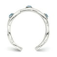 thumbnail image 4 of Auriga Fine Jewelry 925 Sterling Silver Stellux Crystal Toe Ring for Women, 4 of 6
