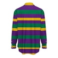 thumbnail image 4 of Chandails à Manches Longues pour Femmes sous Blouses Médicales Imprimé Carnaval Col Rond Décontractés Superposition Hauts Doux Tenue Quotidienne, 4 of 5