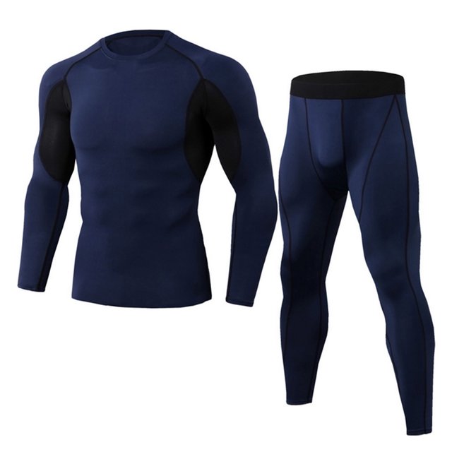 Ropa deportiva de ocio para hombres Ropa de ciclismo Ropa de baloncesto Pantalones de manga larga de secado rápido de dos piezas Fridja hfkajh101396
