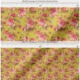 thumbnail image 2 of Soimoi Cotton Cambric Fabric Check,Leaves & Rose Floral Print Fabric by the Yard 56 Inch Wide, 2 of 7