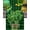 St. Patricks Day8750, variant on St. Patricks Day Table Runner 13x90 Inches Long Green Clover Hat Runner for Table Green White Stripe Table Runners Cotton Linen Dresser Scarf for Kitchen Coffee Dining Spring Holiday Party Decor