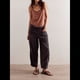 thumbnail image 4 of Pantalones Vaqueros Holgados de Tiro Bajo para Mujer, Informales, con Cintura Elástica y Bolsillos. Negro XXL, 4 of 8