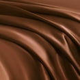 thumbnail image 3 of Luxury Satin California King Sheet Set, Coffee 4-Piece, Silky Deep Pocket Fitted Sheet for Hair and Skin, 3 of 8
