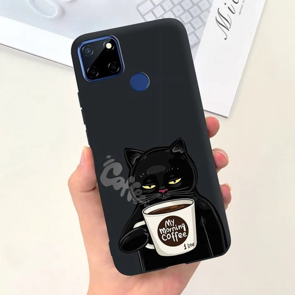For Realme C25 Phone Case RMX3193 RMX3191 Cute Astronaut Shockproof Silicone Soft Cover For Realme C12 RMX2189 C25S 7i TPU Coque