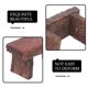 thumbnail image 3 of unbranded 4Ud Banco Pequeño De Resina Marrón Para Adornar Estantes Y Espacios Interiores, 3 of 6