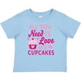 thumbnail image 3 of Inktastic Valentines Day All you Need is Love and Cupcakes Boys or Girls Baby T-Shirt, 3 of 5