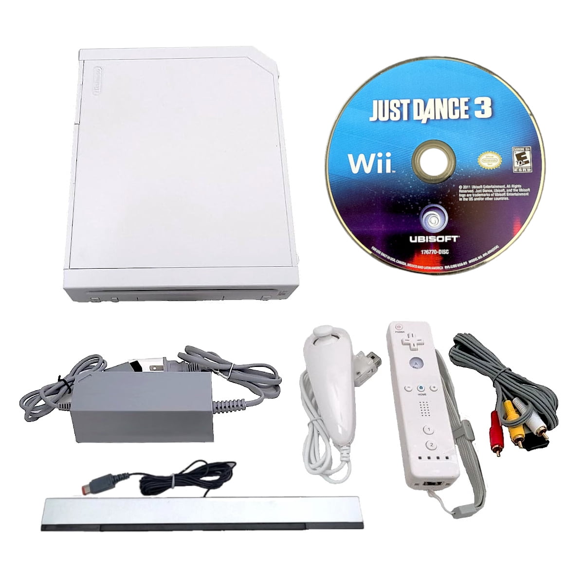 Pre-Owned Nintendo Wii Console with Just Dance 3 Game Bundle