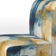 thumbnail image 4 of Designart "Fusion of Blue and Gold V" Blue Fractals Upholstered Accent Chair - Modern Arm Chair For Living Room, 4 of 5