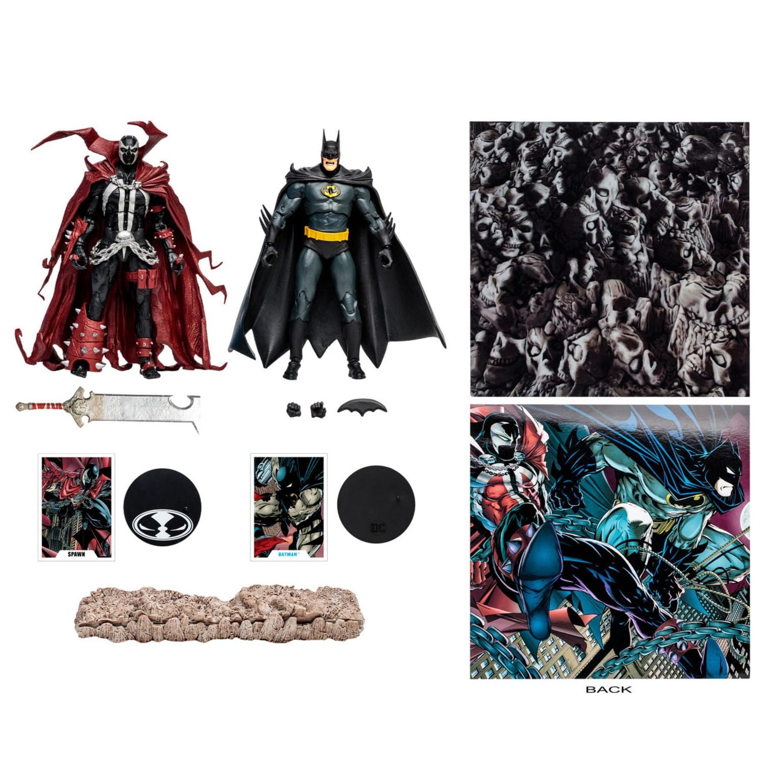 Batman & Spawn (Based on Comics by Todd McFarlane) 7" Figures