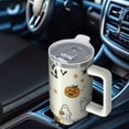 thumbnail image 4 of 1pc Halloween 40oz Tumbler with Straw & Handle - Insulated Stainless Steel Cup | Holiday Gift for Man Women (Christmas, Valentine's, Birthday), 4 of 5
