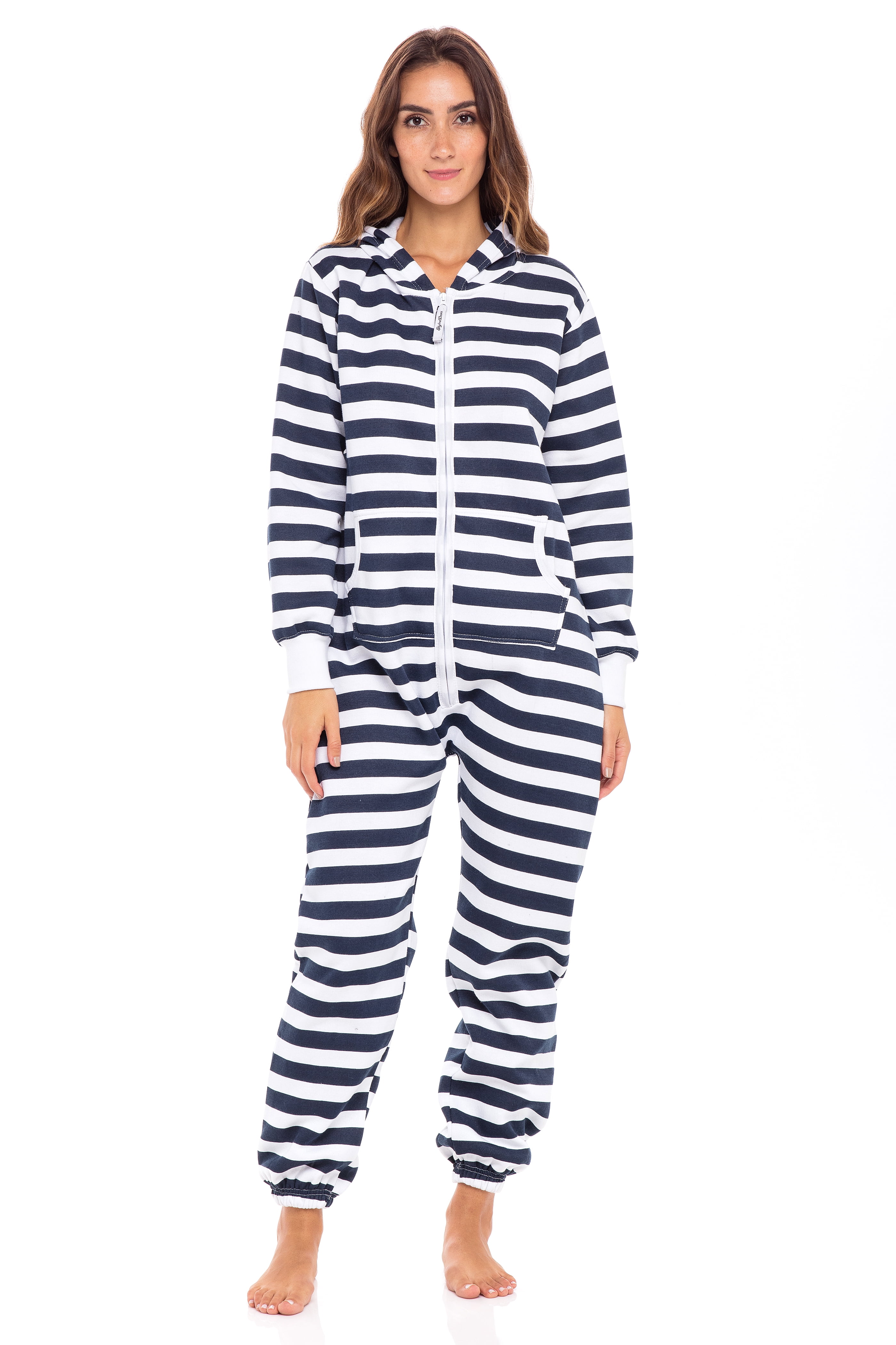 Unisex Sleepwear Adult Jumpsuit for Women One Piece Pajamas Ladies Non