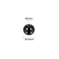 thumbnail image 2 of 20uds Cuentas 10mm Inoxidable Acero 2mm Agujero Diámetro Cuenta para Bricolaje Artesanías, Negro, 2 of 6