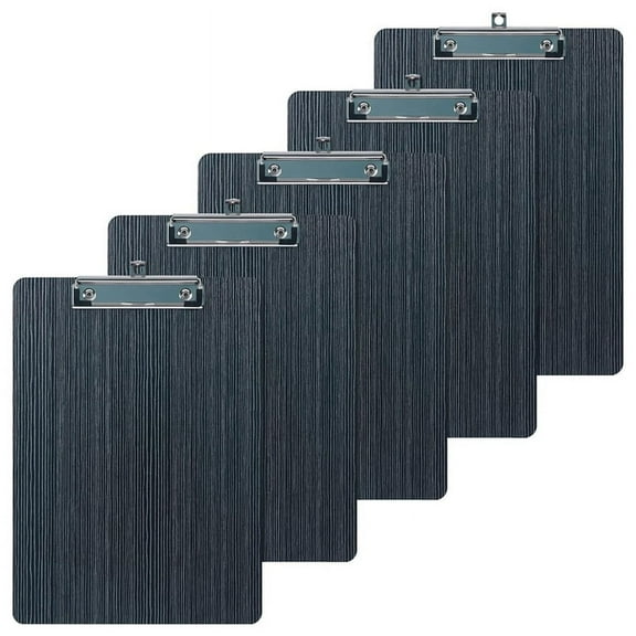 5 Pack Clipboard, Wooden Clipboard Clip Board, A4 Letter Size Clipboard, Memo Clipboards, Wood Grain File Clipboards