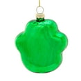 thumbnail image 2 of Transpac Paw Print Ornament - One Ornament 3.25 Inch, Glass - Dog Cat Kitten Puppy Y9208-Green, 2 of 3