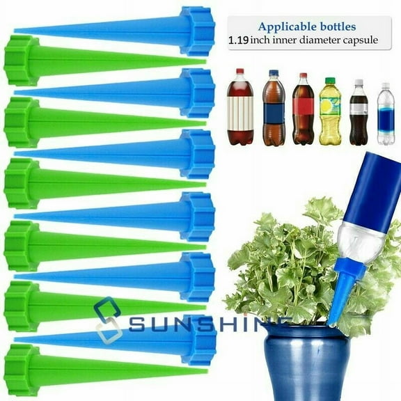 Genric Plants Self Water Drip Automatic Watering Spikes Device, 12-pieces