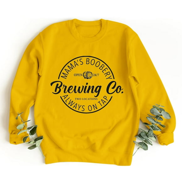 WILLBEST hoodie Women Casual Round Neck Long Sleeve Hoodie Funny Letter Print Pullover Sweatshirt ahs hoodie